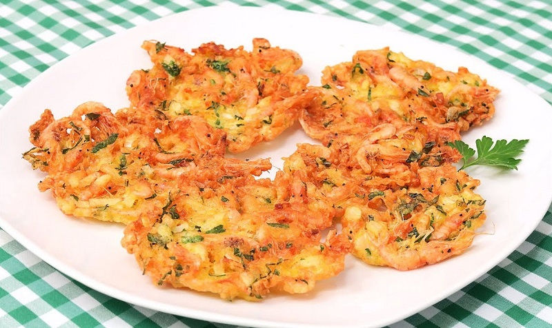 Tortillita de camarones